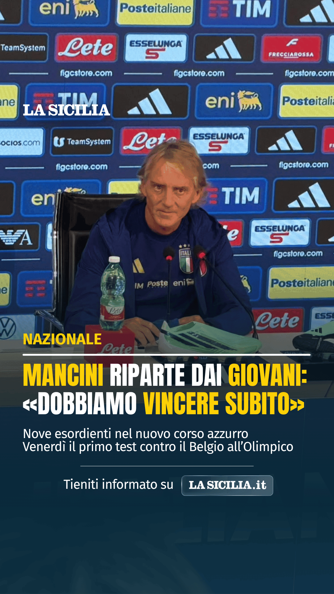Roberto Mancini apre il suo secondo corso alla guida dell’Italia. 🇮🇹